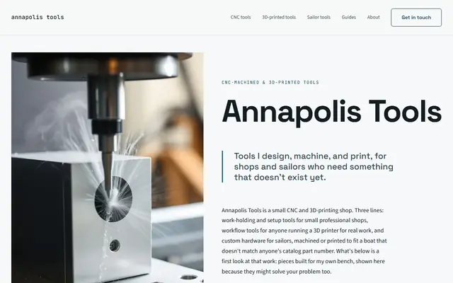Screenshot of annapolistools.com