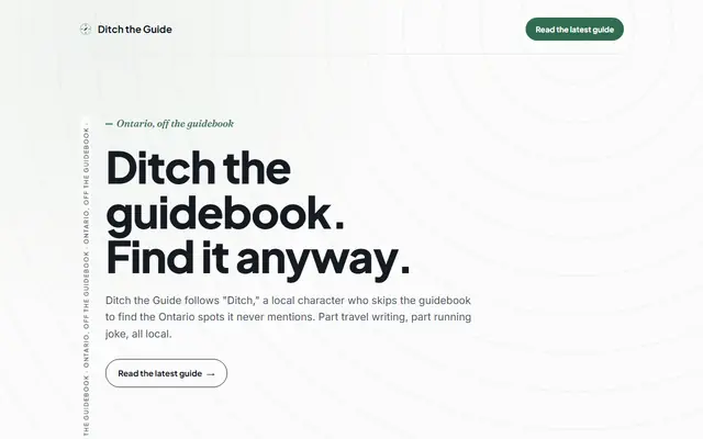 Screenshot of ditchtheguide.com